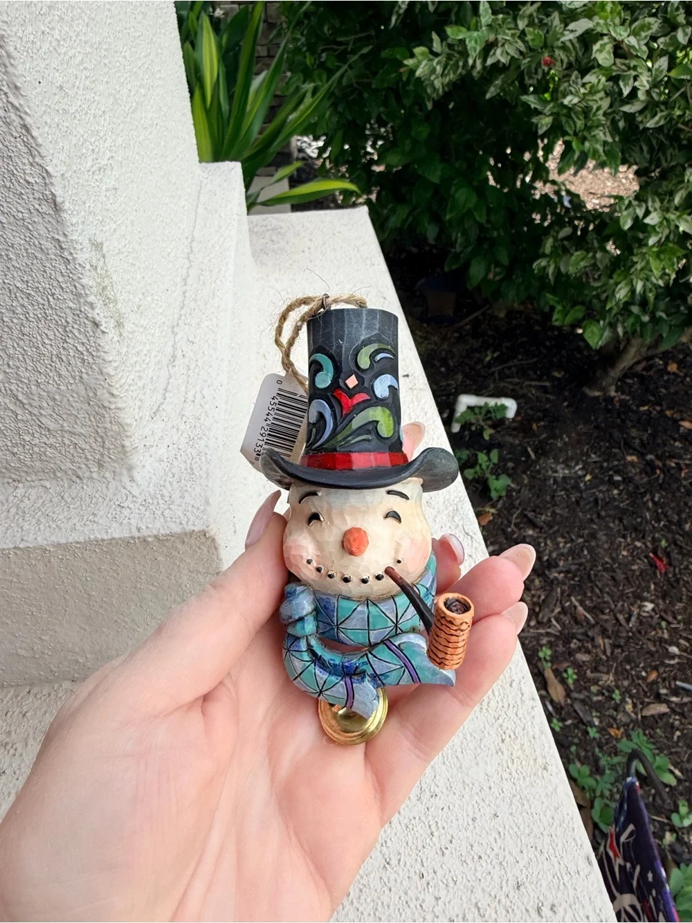 Jim Shore Heartwood Creek Snowman Dangle Bell Ornament 4017611 Enesco 2010 NIB